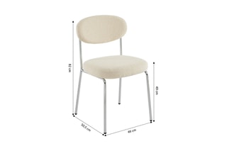 2 chaises Vick - 82 x 49 x 50,5 cm