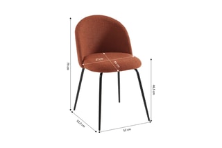 2 chaises Misu - 51,5 x 53,5 x 79 cm