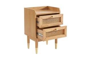 Table de chevet en chêne Léon - 40 x 30 x 58 cm