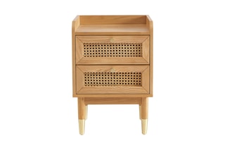Table de chevet en chêne Léon - 40 x 30 x 58 cm