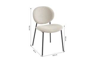 2 chaises Betty - 44,5 x 55,5 x 40 cm