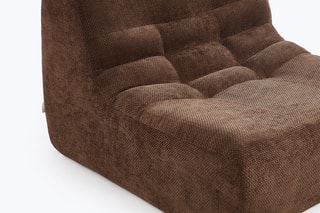 Chauffeuse Janis - Marron - 59 x 54,5 x 79,5 cm