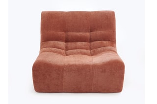 Chauffeuse Janis - Terracotta - 59 x 54,5 x 79,5 cm