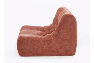 Chauffeuse Janis - Terracotta - 59 x 54,5 x 79,5 cm