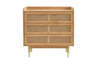 Commode en chêne 3 tiroirs Léon - 85 x 40 x 85 cm