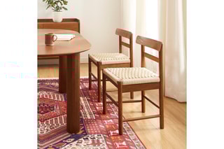2 chaises en chêne massif Gigi - 77 x 51 x 40 cm