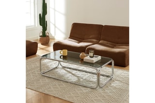 Table basse verre trempé Maggy - 120 x 60 x 35 cm