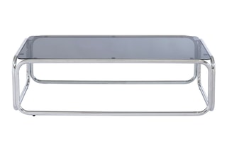 Table basse verre trempé Maggy - 120 x 60 x 35 cm