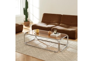 Table basse en verre trempé Maggy - 120 x 60 x 35 cm