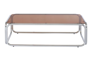 Table basse en verre trempé Maggy - 120 x 60 x 35 cm