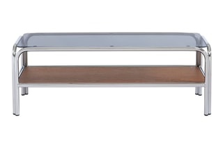 Meuble TV en verre trempé Maggy - 120 x 40 x 43 cm