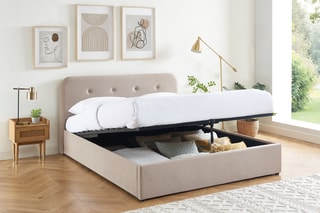 Lit-coffre en bois Knut - 140 x 190 cm