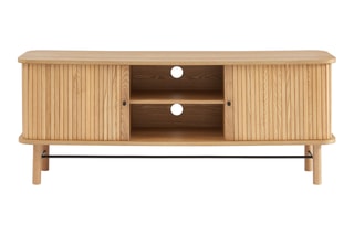 Meuble TV 2 portes en frêne Ernest - 150 x 40 x 60 cm