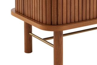 Meuble TV 2 portes en frêne Ernest - 150 x 40 x 60 cm