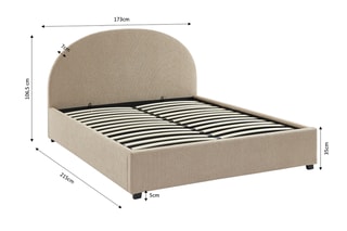 Lit-coffre en bois Olaf - Couchage 160 x 200 cm