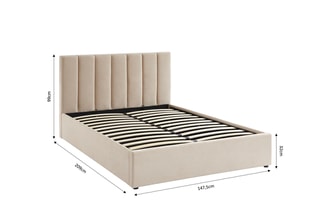 Lit-coffre en bois Marius - Couchage 140 x 190 cm