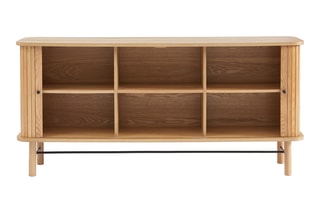 Buffet en frêne 2 portes Ernest - 160 x 40 x 75,3 cm