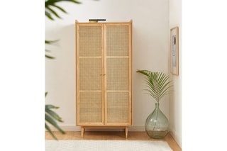 Armoire en chêne 2 portes Léon - 190,8 x 90 x 55 cm