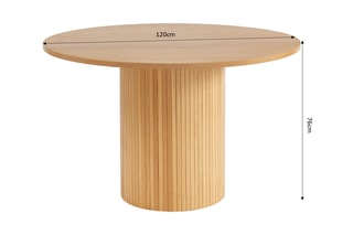 Table à manger Ernest - 120 x 120 x 75 cm