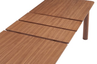 Table extensible en noyer Pilar - 180/240 x 90 x 75 cm