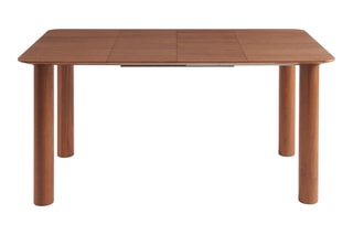 Table extensible en noyer Pilar - 90/160 x 90 x 75 cm