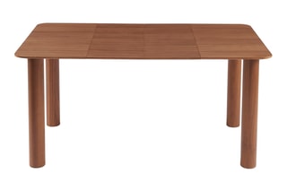 Table extensible en noyer Pilar - 90/160 x 90 x 75 cm