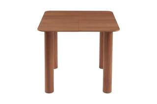 Table extensible en noyer Pilar - 90/160 x 90 x 75 cm