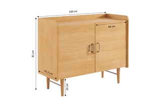Buffet 2 portes Twiggy - 100 x 41,5 x 81 cm