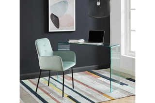 Console en verre trempé Ginza - 76 x 110 x 35 cm