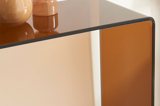 Console en verre trempé Ginza - 110 x 35 x 75 cm
