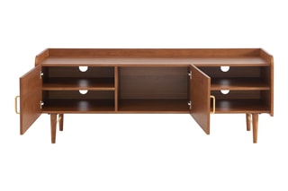 Meuble TV 2 portes en bois de frêne Twiggy - 150 x 41,5 x 57,5 cm