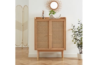 Buffet en chêne 2 portes Léon - 125 x 90 x 39,5 cm