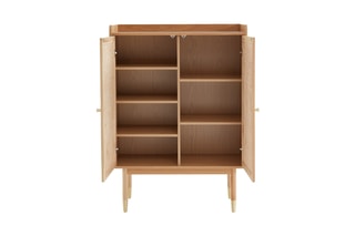 Buffet en chêne 2 portes Léon - 125 x 90 x 39,5 cm
