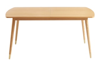 Table extensible en bois massif Léon - 160/201 x 90 x 75,5 cm