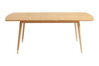 Table extensible en bois massif Léon - 160/201 x 90 x 75,5 cm