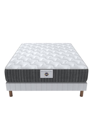 Ensemble matelas à mémoire de forme et sommier Chateaubriant - Epaisseur 28 cm - Mi-ferme