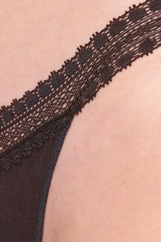 2 tangas GO Ribbed H - Noir