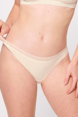 2 tangas GO Ribbed Brazil - Marron et beige