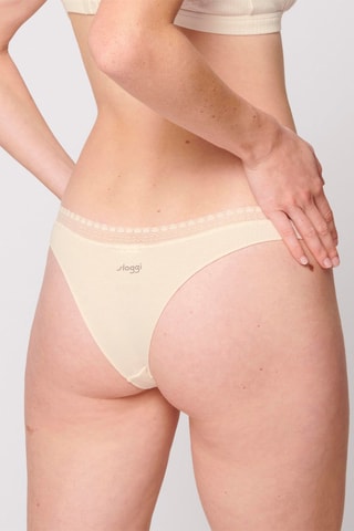 2 tangas GO Ribbed Brazil - Marron et beige