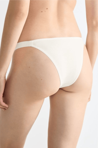3 tangas en coton biologique Go Casual - Blanc