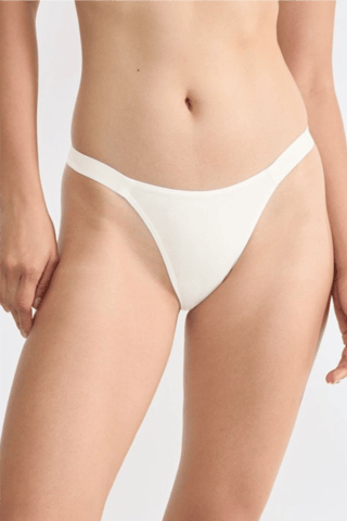 2 tangas en coton biologique Go Casual - Blanc