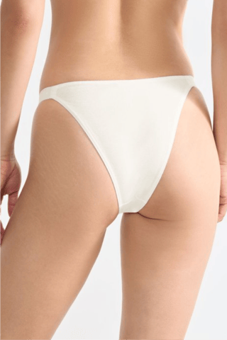 2 tangas en coton biologique Go Casual - Blanc