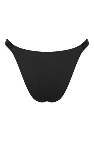 Tanga em algodão biológico Go Casual - Preto