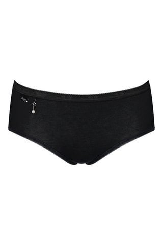 2 shortys taille haute Basic H Pearl Midi - Noir