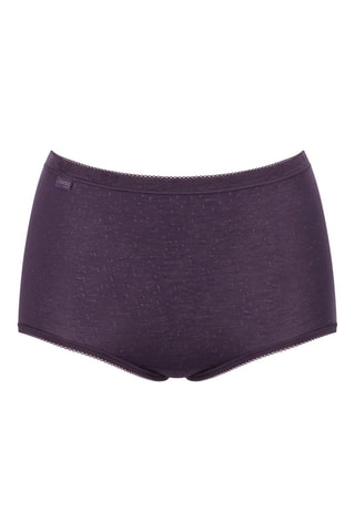 3 shortys taille haute Basic+  -  Violet, rouge et beige