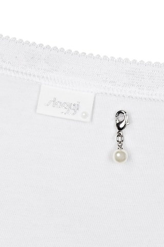 2 shortys taille haute Basic H Pearl Midi - Blanc
