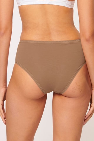 2 shortys taille haute GO High Waist - Marron clair