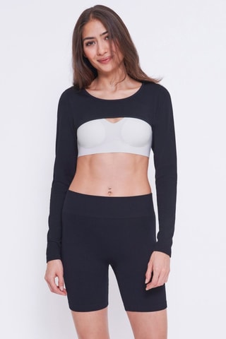 Crop top Ever Infused Aloe - Noir