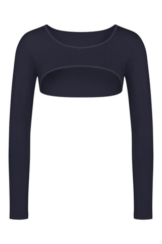 Crop top Ever Infused Aloe - Noir