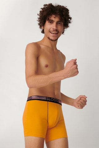 2 boxers Go ABC Natural H  - Jaune et bordeaux